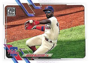 Baseball card of Andrew McCutchen with Philadelphia Phillies in mint condition