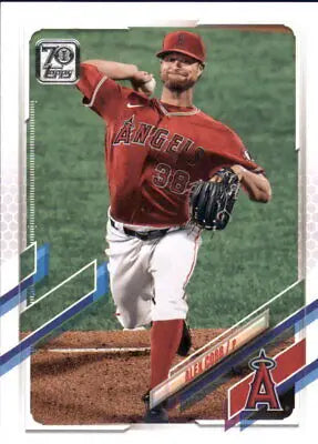 Alex Cobb Los Angeles Angels Baseball Card from 2021 Topps #474 NM-MT condition