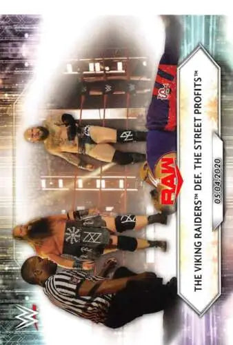 WWE trading card 2021 Topps #66 The Viking Raiders NM-MT with original gloss finish