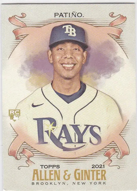 Baseball card of Luis Patino in Tampa Bay Rays uniform from Topps Allen & Ginter