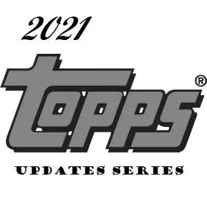 Black and gray Topps Updates Series logo 2021 for Topps Baseball Update hobby pack