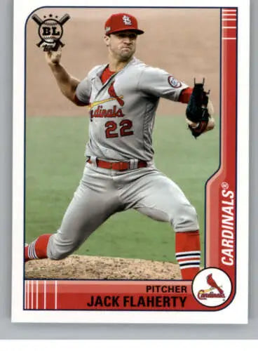 Jack Flaherty baseball card from 2021 Topps Big League with original gloss finish