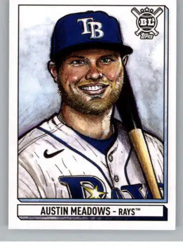 Austin Meadows 2021 Topps Big League Art of the Game baseball card with original gloss