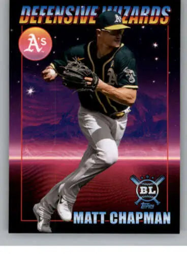 Matt Chapman baseball card 2021 Topps Big League Defensive Wizards NM-MT original gloss