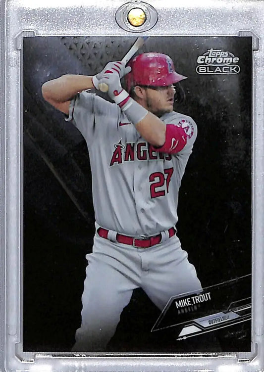 2021 Topps Chrome Black #70 Mike Trout NM-MT Baseball Card for Los Angeles Angels fans