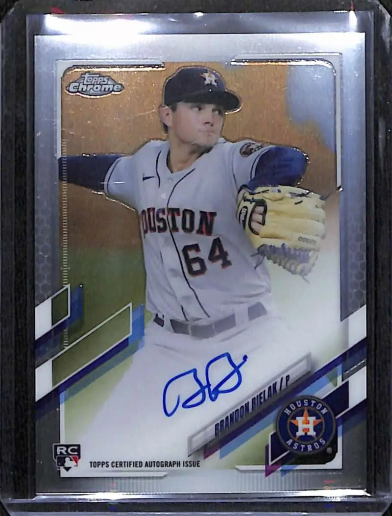 Brandon Bielak Rookie Auto NM-MT Baseball Card featuring Astros player #64 autograph