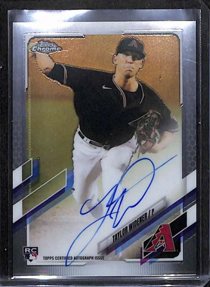 Signed Taylor Widener Rookie Baseball Card featuring Arizona Diamondbacks pitcher