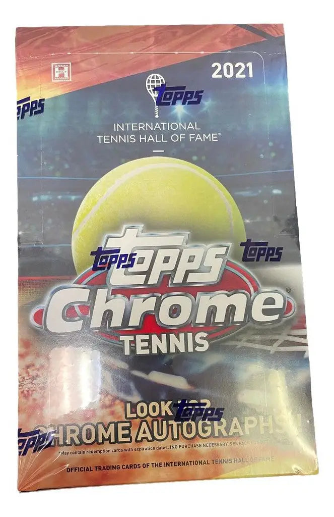 2021 Topps Chrome Tennis Hobby Box featuring International Tennis Hall of Fame cards