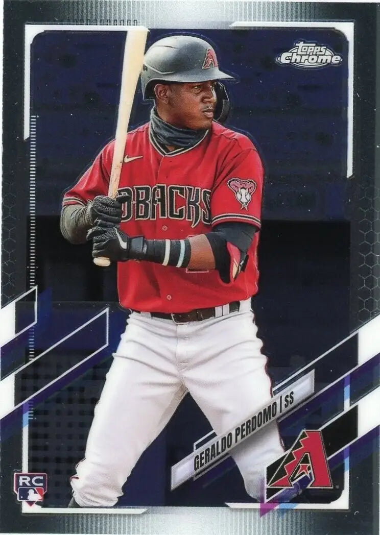 Geraldo Perdomo baseball card from 2021 Topps Chrome Update for Arizona Diamondbacks