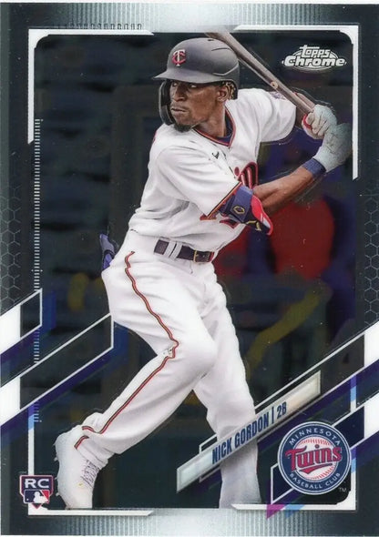 2021 Topps Chrome Update Nick Gordon Rookie Baseball Card Minnesota Twins MLB #16 NM