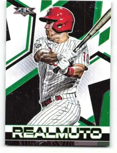 2021 Topps Fire J.T. Realmuto baseball card NM-MT original gloss collectible for fans