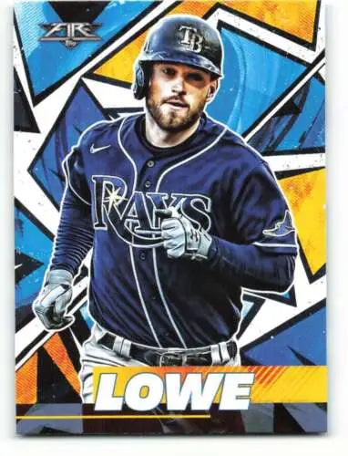 2021 Topps Fire #185 Brandon Lowe NM-MT Rays baseball trading card original gloss