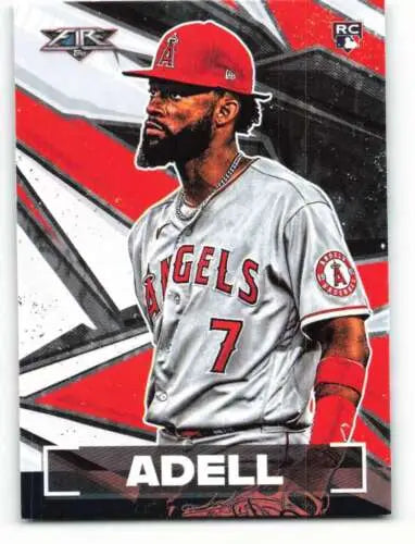 Jo Adell 2021 Topps Fire #30 NM-MT RC Rookie baseball card with original gloss finish