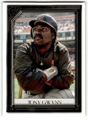 Tony Gwynn baseball card from 2021 Topps Gallery with original gloss, NM-MT Padres