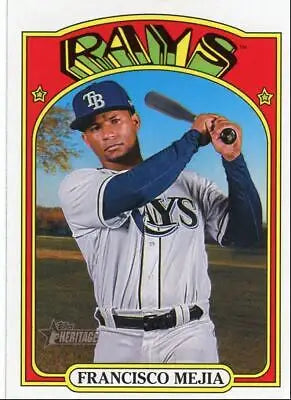 Baseball card of Francisco Mejia from 2021 Topps Heritage High Number #690