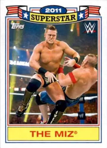 Wrestling trading card 2021 Topps Heritage The Miz NM-M original gloss collectible