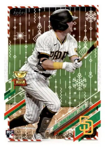 2021 Topps Holiday Mega Box HW110 Jake Cronenworth NM-MT RC Rookie Padres original gloss