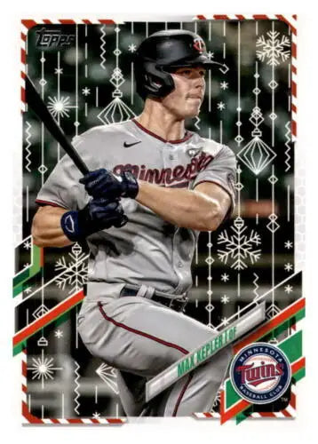 Max Kepler baseball card from 2021 Topps Holiday Mega Box with original gloss finish