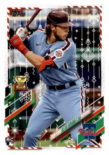 2021 Topps Holiday Mega Box Alec Bohm NM-MT RC Rookie Phillies original gloss card