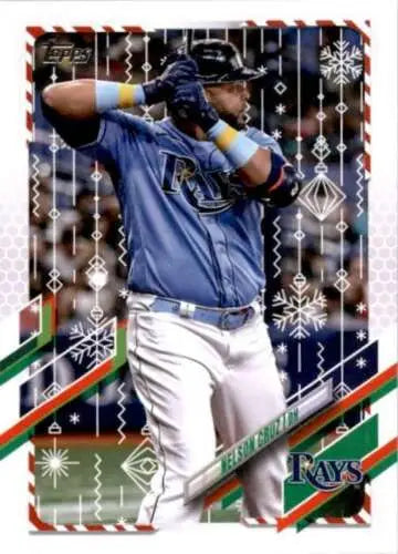 Nelson Cruz baseball card from 2021 Topps Holiday Mega Box with original gloss finish