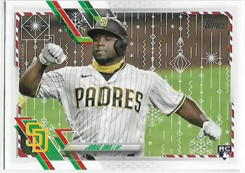 2021 Topps Holiday Mega Box Metallic Jorge Ona Rookie Card with original gloss