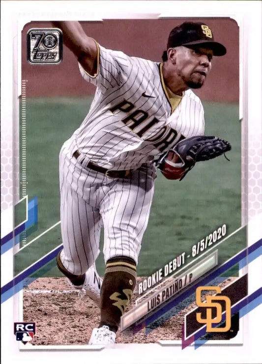 2021 Topps Update Luis Patiño Rookie San Diego Padres MLB Baseball Card #US214