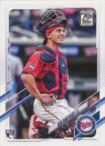 Ben Rortvedt Baseball Card 2021 Topps Update NM-MT RC Rookie Twins original gloss