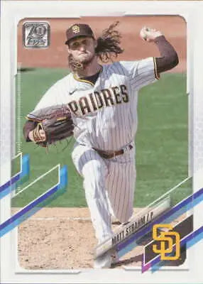 2021 Topps Update #US188 Matt Strahm NM-MT Padres baseball card with original gloss