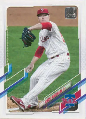 2021 Topps Update #US19 Chase Anderson NM-MT Phillies baseball card with original gloss