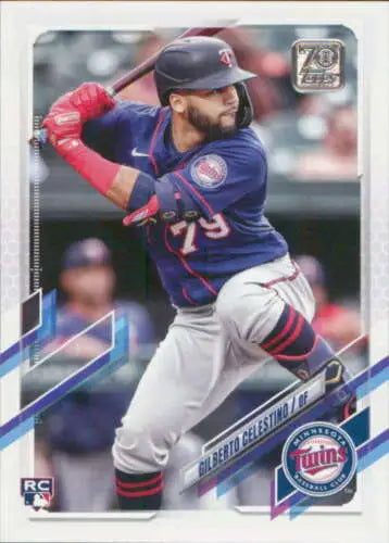 Gilberto Celestino baseball card 2021 Topps Update NM-MT RC Rookie Twins original gloss