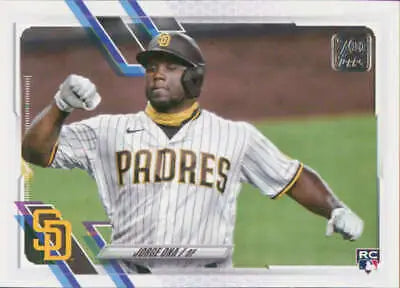 Jorge Ona baseball card 2021 Topps Update RC original gloss NM-MT for Padres коллекция