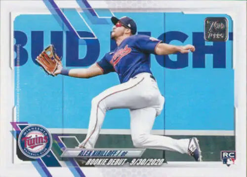 2021 Topps Update Alex Kirilloff baseball card with original gloss for Twins fans