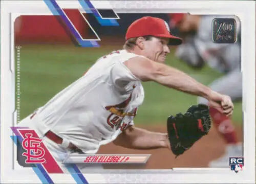 Seth Elledge baseball card from 2021 Topps Update featuring original gloss quality