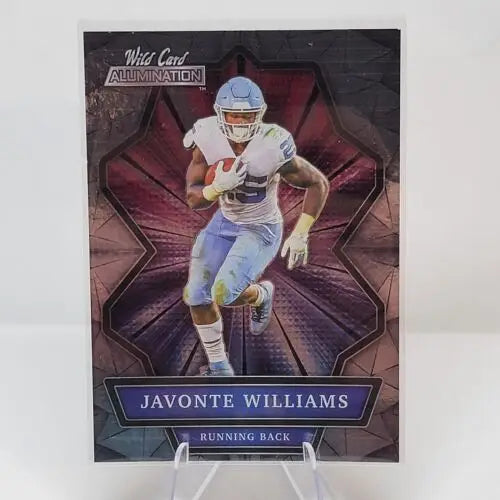 Football trading card of a Detroit Lions running back from Wild Card Allumination collection