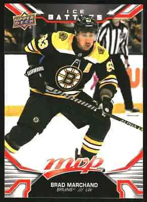 2022-23 Upper Deck MVP Ice Battles #214 Brad Marchand SP Boston Bruins hockey card