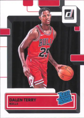 Dalen Terry Rookie Chicago Bulls Basketball Card 2022-23 Donruss #218 NM-MT