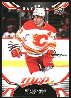 Sean Monahan hockey card from 2022-23 Upper Deck MVP Ice Battles #86 for collectors