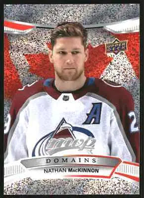 Nathan MacKinnon 2022-23 Upper Deck MVP hockey card from the Colorado Avalanche