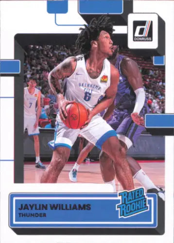 Jaylin Williams 2022-23 Donruss Rookie Card for Oklahoma City Thunder collectors