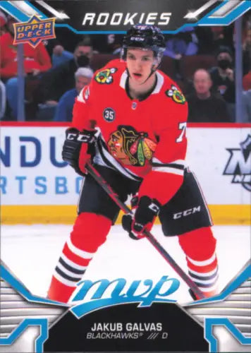 2022-23 Upper Deck MVP Jakub Galvas SP Rookie Card Chicago Blackhawks NM-MT