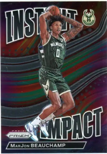 MarJon Beauchamp basketball card from 2022-23 Panini Prizm Instant Impact collection