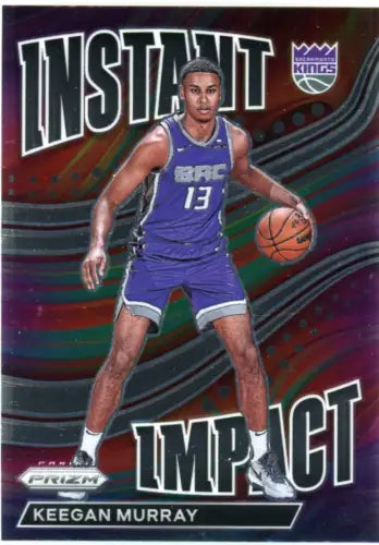 Keegan Murray 2022-23 Panini Prizm Instant Impact Sacramento Kings card NM-MT