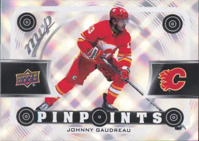 2022-23 Upper Deck MVP Pinpoints Johnny Gaudreau Calgary Flames Hockey Card NM-MT