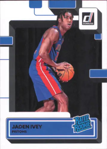 Jaden Ivey Rookie 2022-23 Donruss #205 Basketball Card for Detroit Pistons fans