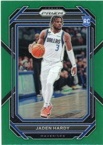 2022-23 Panini Prizm Green Jaden Hardy Rookie Dallas Mavericks Card NM-MT