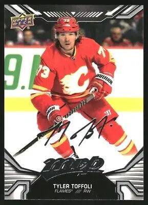 Tyler Toffoli 2022-23 Upper Deck MVP Silver Script hockey card Calgary Flames