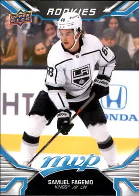 Samuel Fagemo 2022-23 Upper Deck MVP #235 SP Rookie Los Angeles Kings Card NM-MT