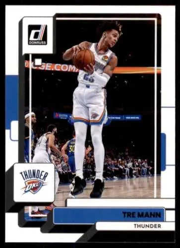 2022-23 Donruss #103 Tre Mann NM-MT Thunder basketball card with original gloss