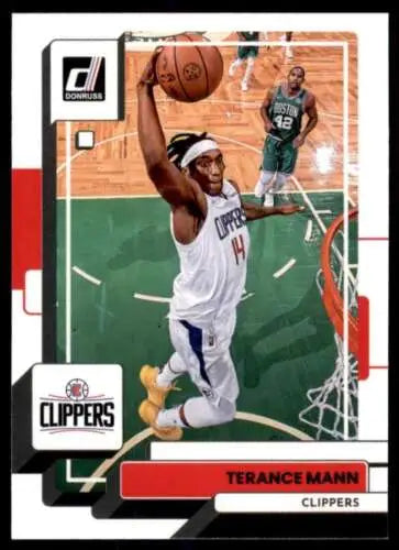 Terance Mann basketball card from 2022-23 Donruss, original gloss, Simply Sandoval