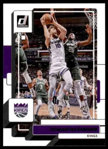 Basketball trading card 2022-23 Donruss #139 Domantas Sabonis with original gloss finish